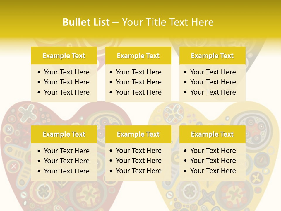 Ornament Set Pattern PowerPoint Template