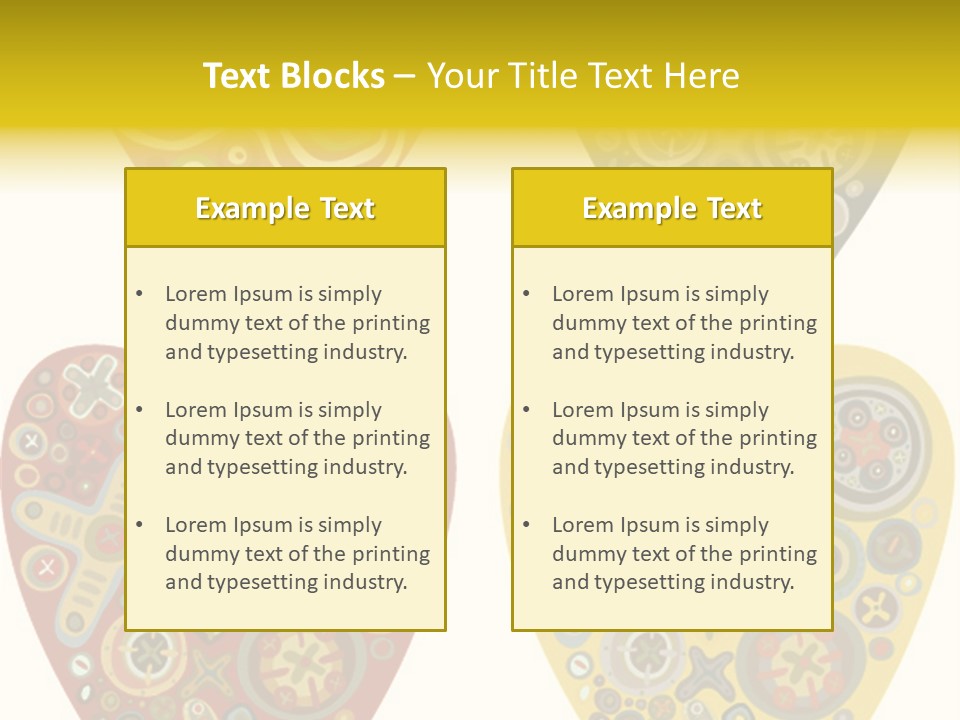 Ornament Set Pattern PowerPoint Template