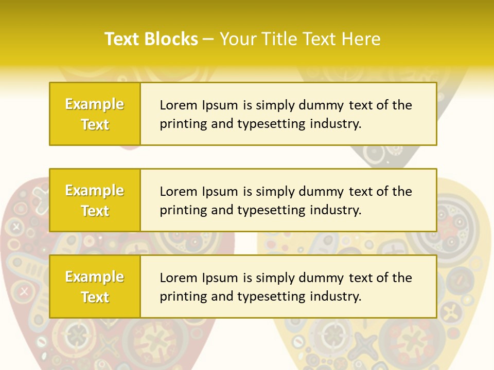 Ornament Set Pattern PowerPoint Template