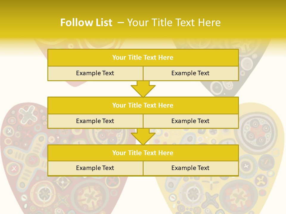 Ornament Set Pattern PowerPoint Template