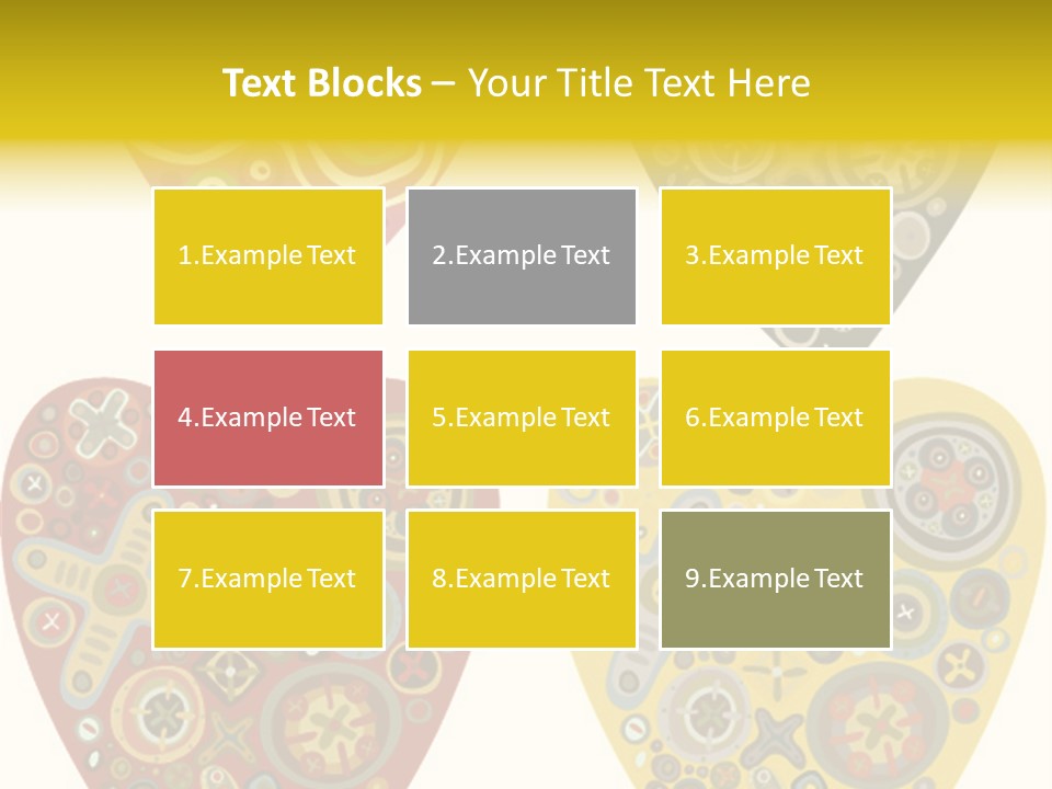 Ornament Set Pattern PowerPoint Template