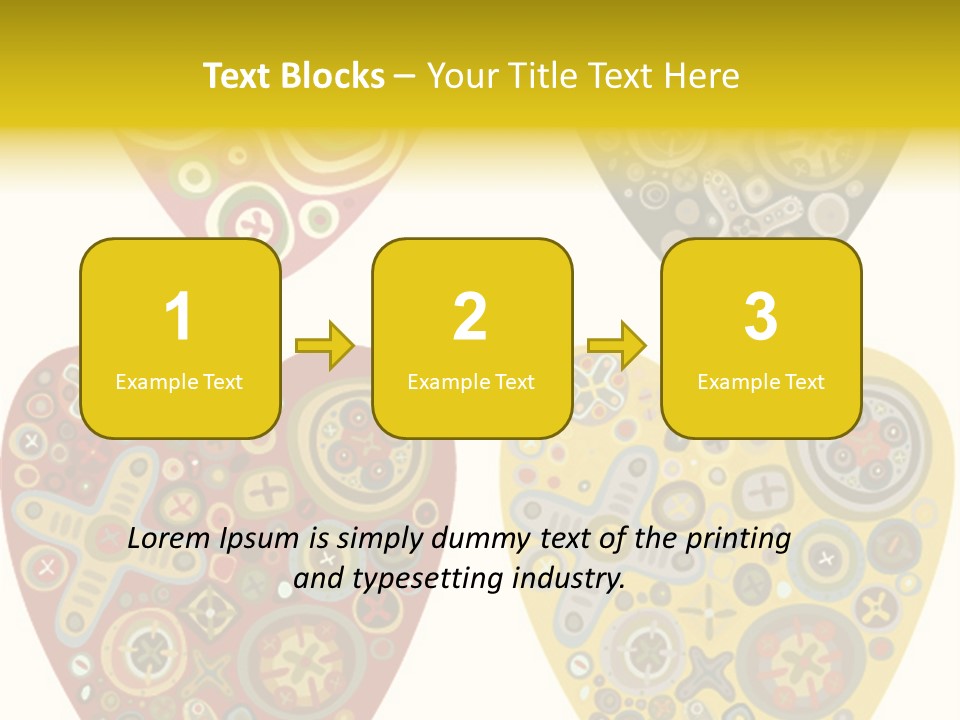 Ornament Set Pattern PowerPoint Template