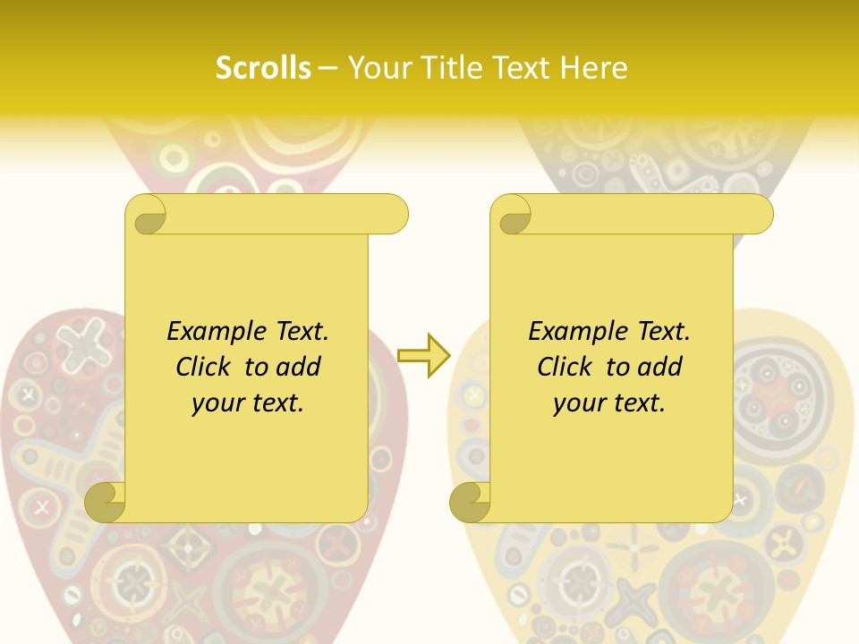Ornament Set Pattern PowerPoint Template
