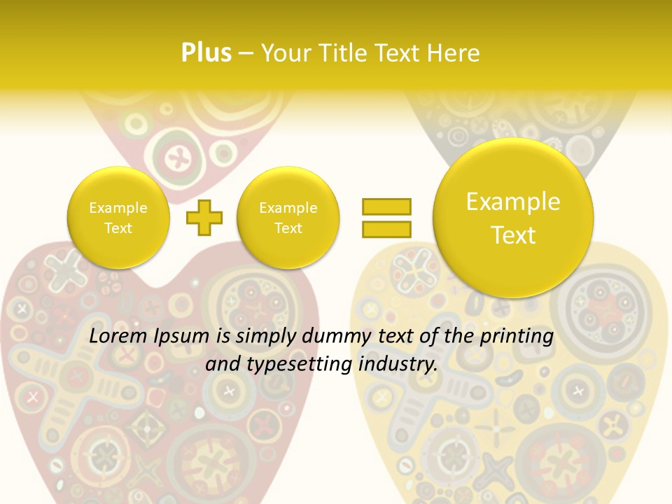 Ornament Set Pattern PowerPoint Template