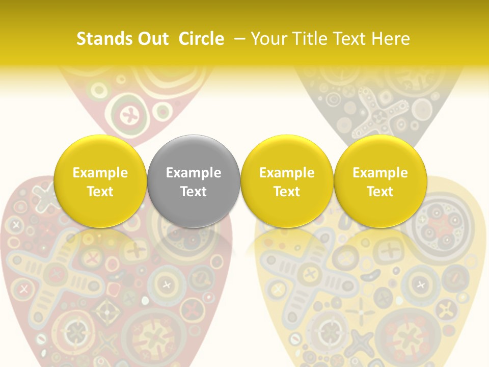 Ornament Set Pattern PowerPoint Template