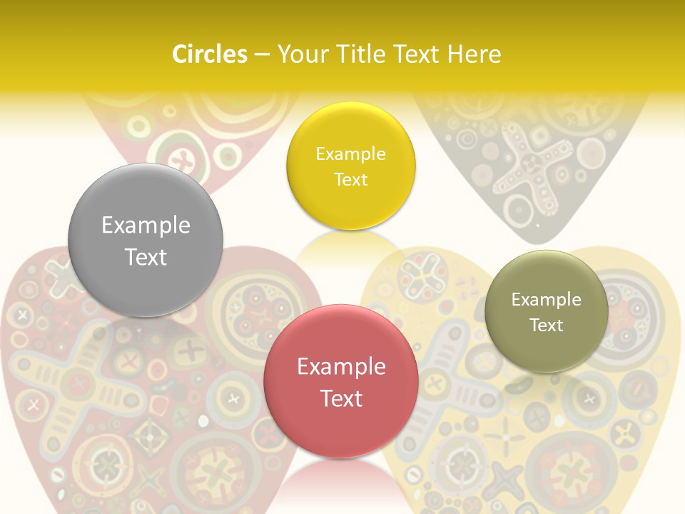 Ornament Set Pattern PowerPoint Template