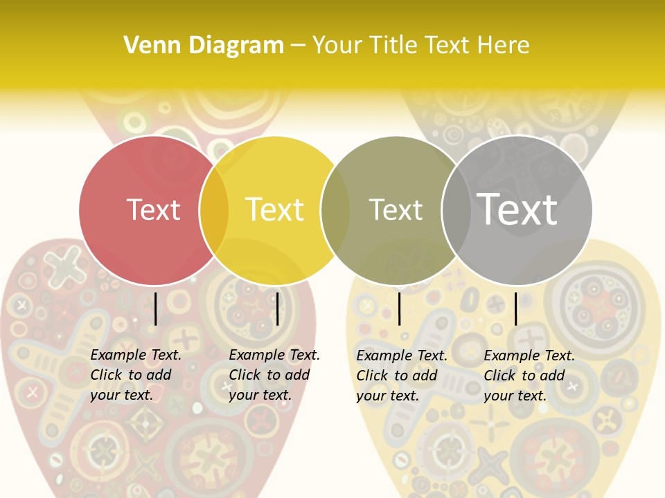 Ornament Set Pattern PowerPoint Template