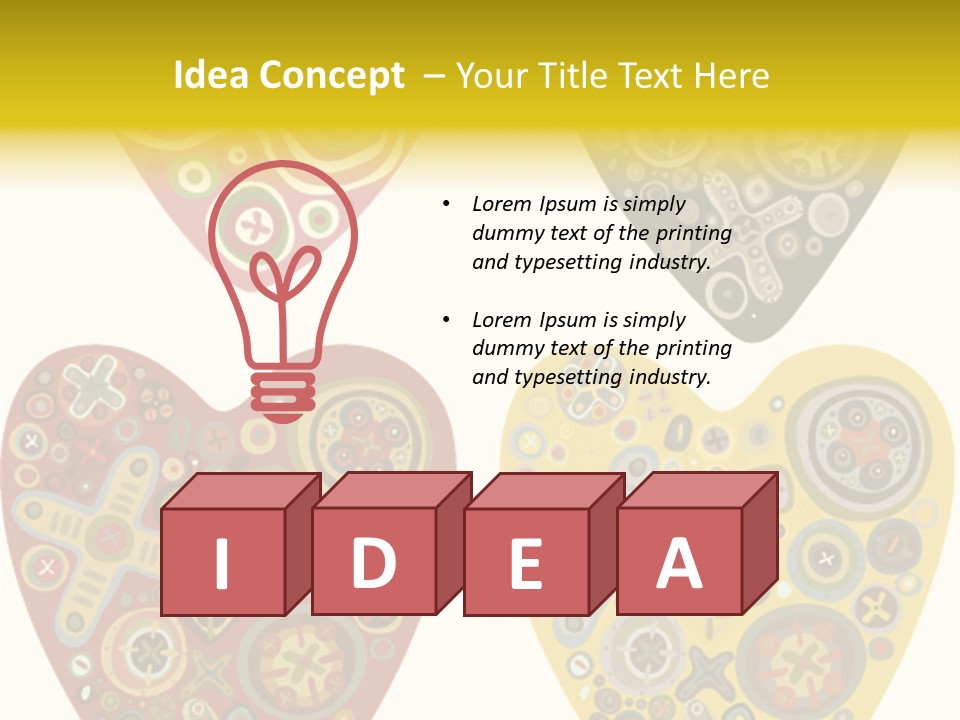 Ornament Set Pattern PowerPoint Template