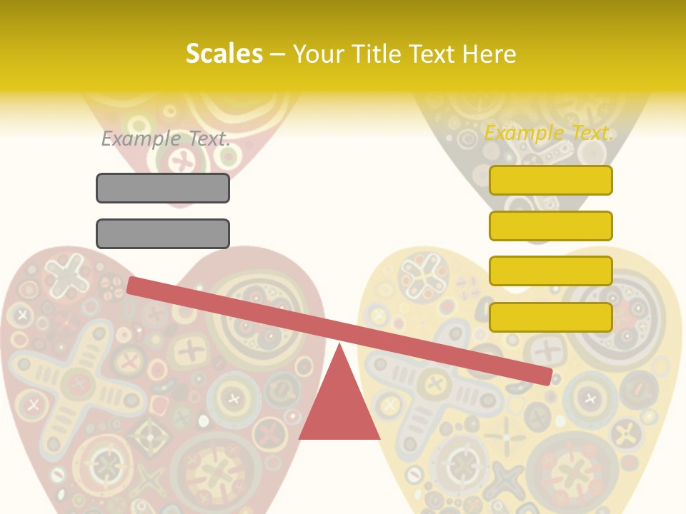 Ornament Set Pattern PowerPoint Template