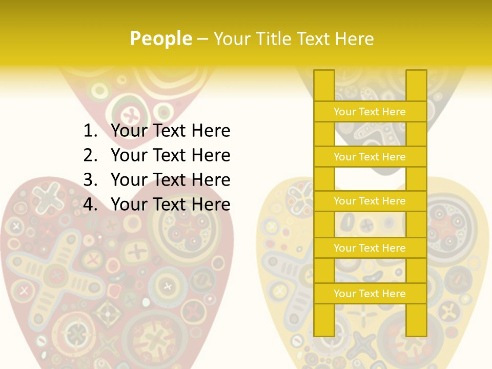 Ornament Set Pattern PowerPoint Template