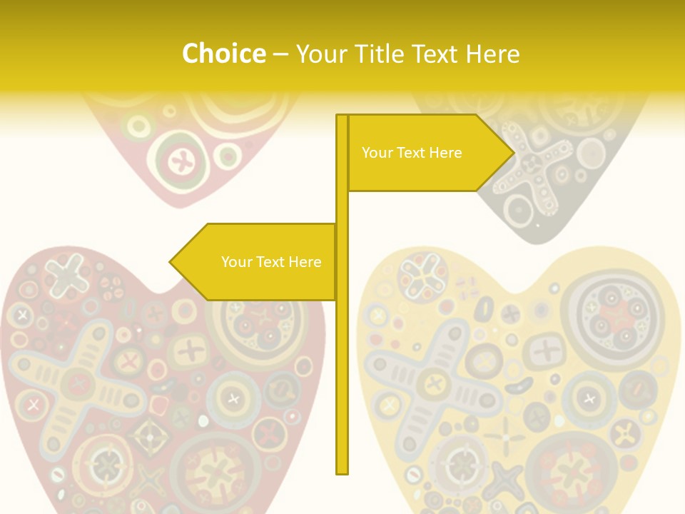 Ornament Set Pattern PowerPoint Template