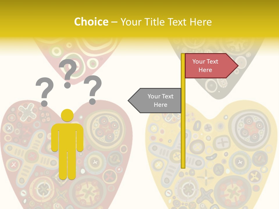 Ornament Set Pattern PowerPoint Template