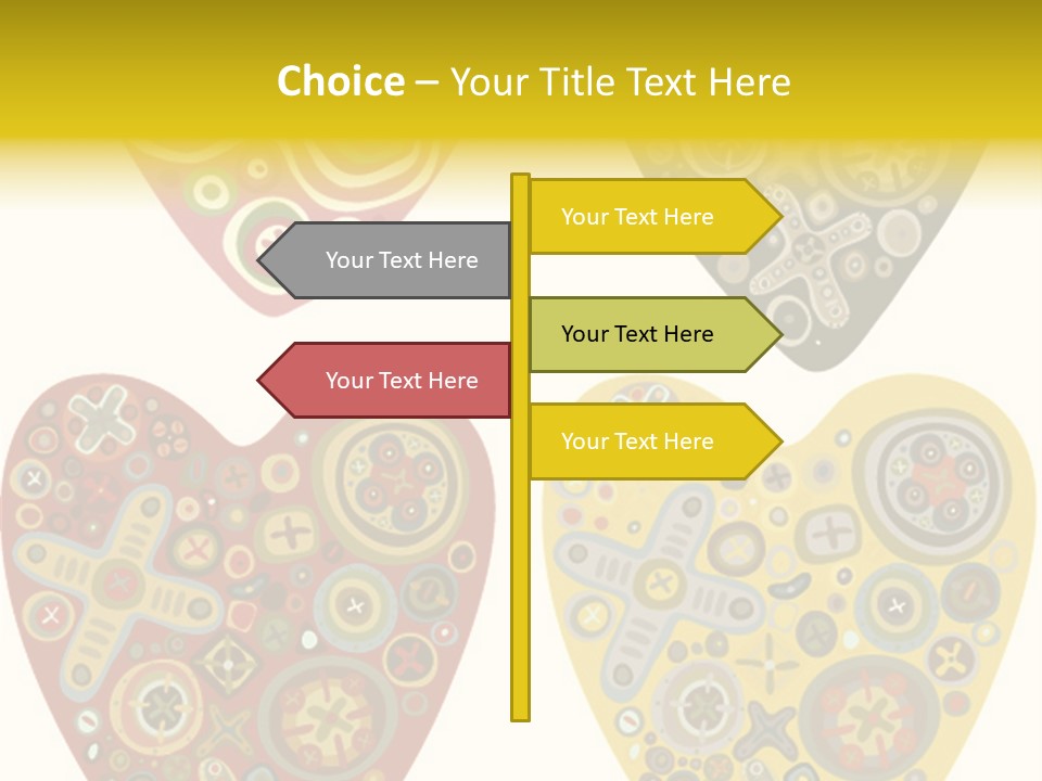 Ornament Set Pattern PowerPoint Template