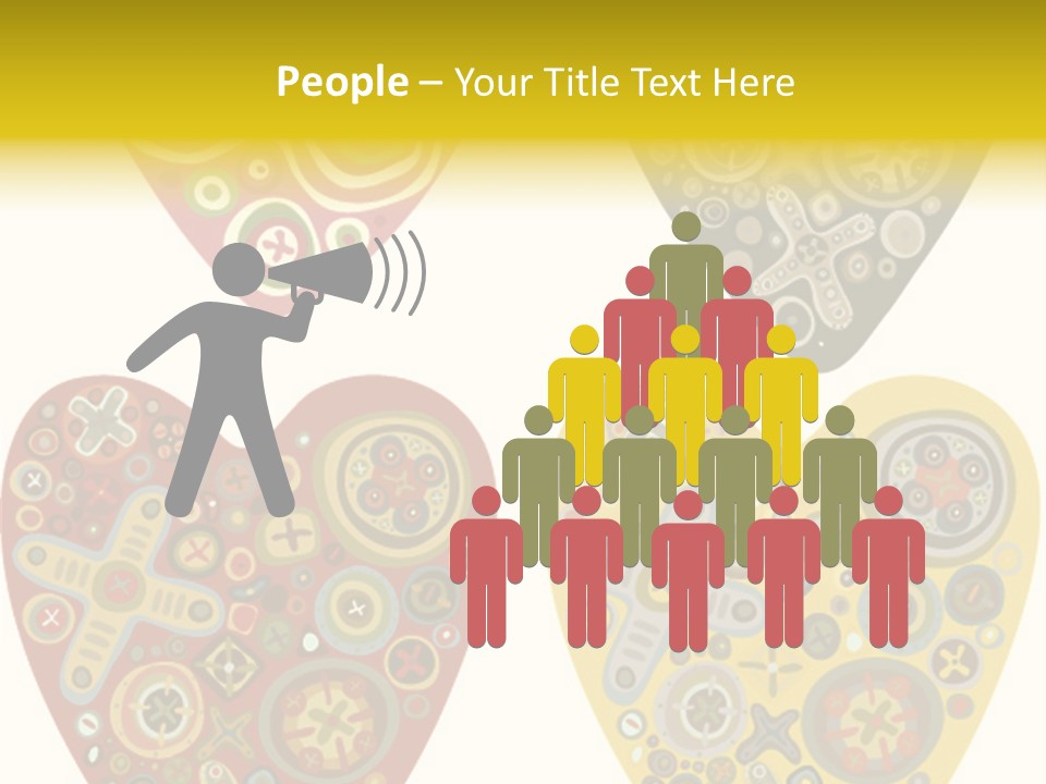 Ornament Set Pattern PowerPoint Template