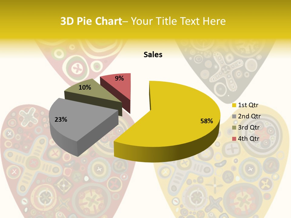 Ornament Set Pattern PowerPoint Template