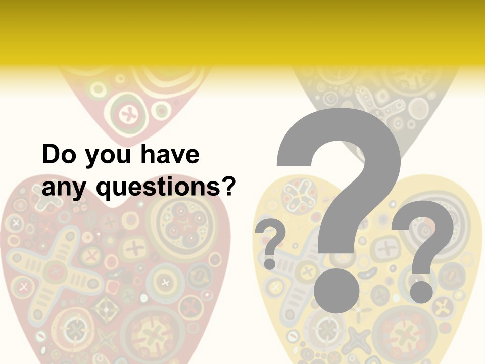 Ornament Set Pattern PowerPoint Template