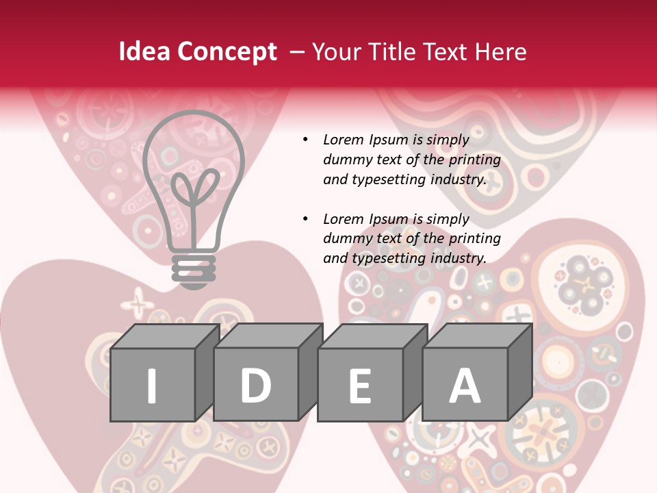 Flower Gift Vector PowerPoint Template