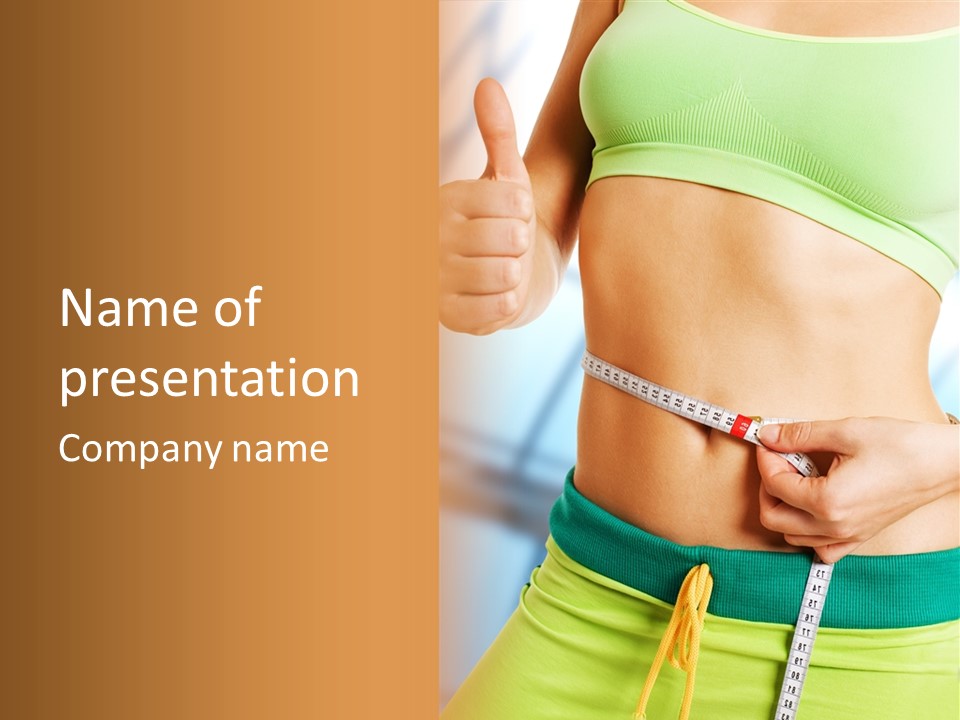 Diet Abdomen Weight PowerPoint Template