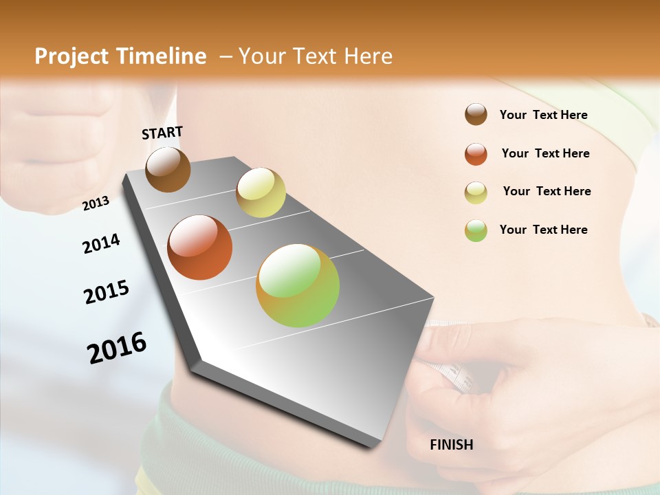 Diet Abdomen Weight PowerPoint Template