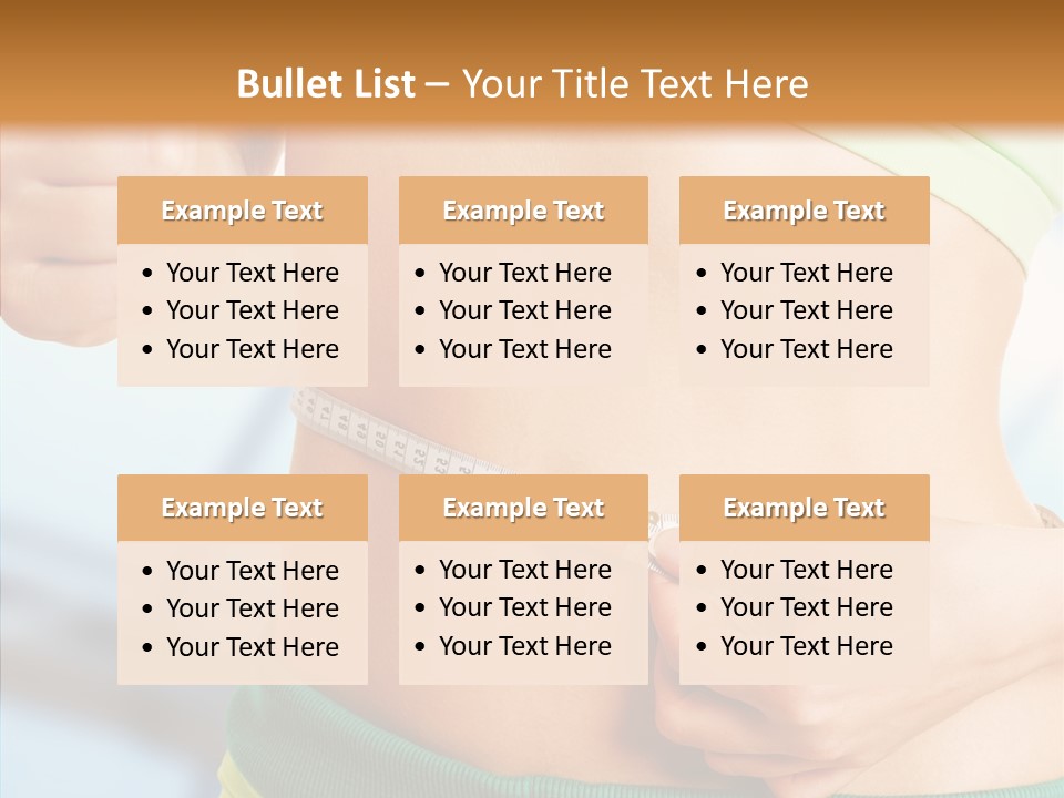 Diet Abdomen Weight PowerPoint Template