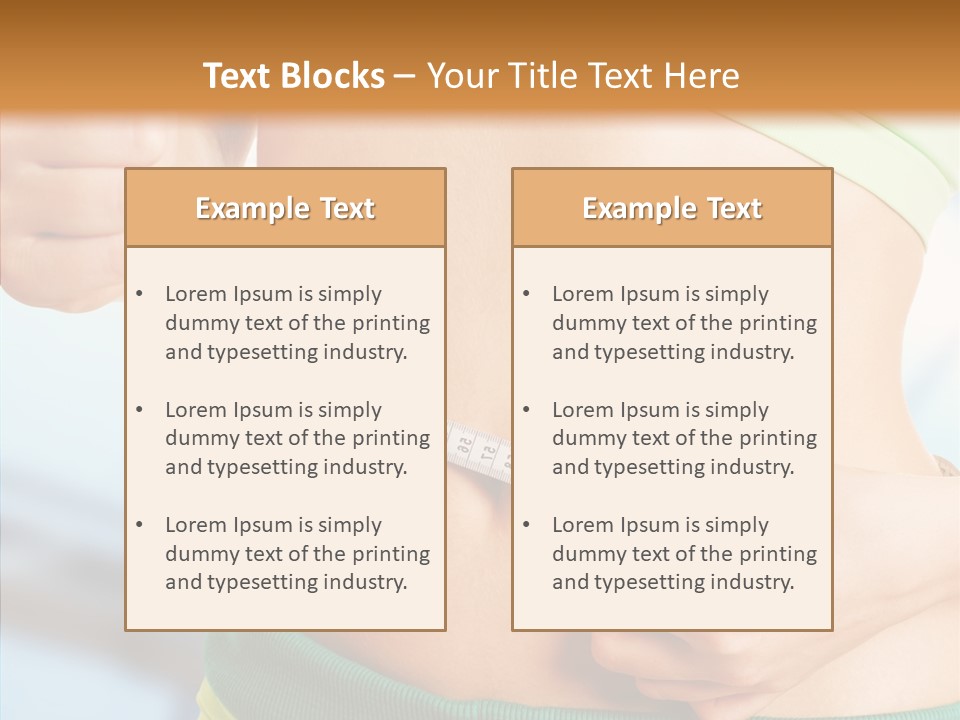 Diet Abdomen Weight PowerPoint Template