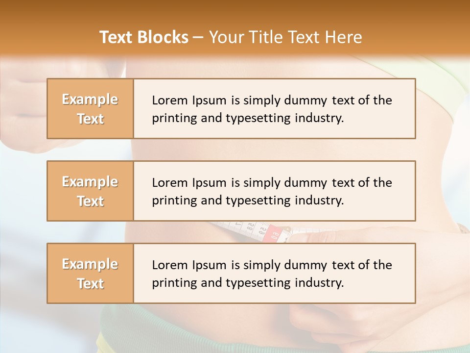 Diet Abdomen Weight PowerPoint Template