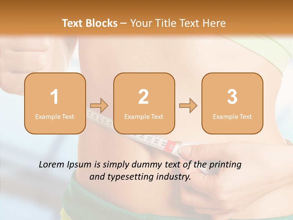 Diet Abdomen Weight PowerPoint Template