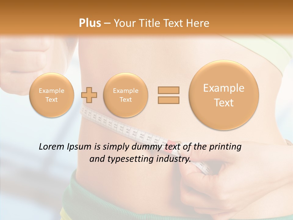 Diet Abdomen Weight PowerPoint Template