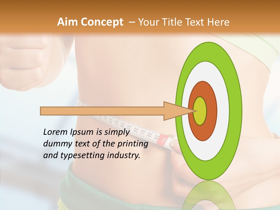 Diet Abdomen Weight PowerPoint Template