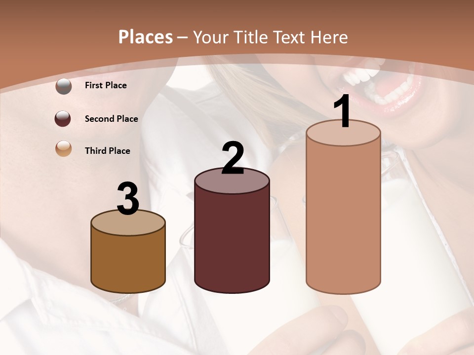 Food Portrait White PowerPoint Template