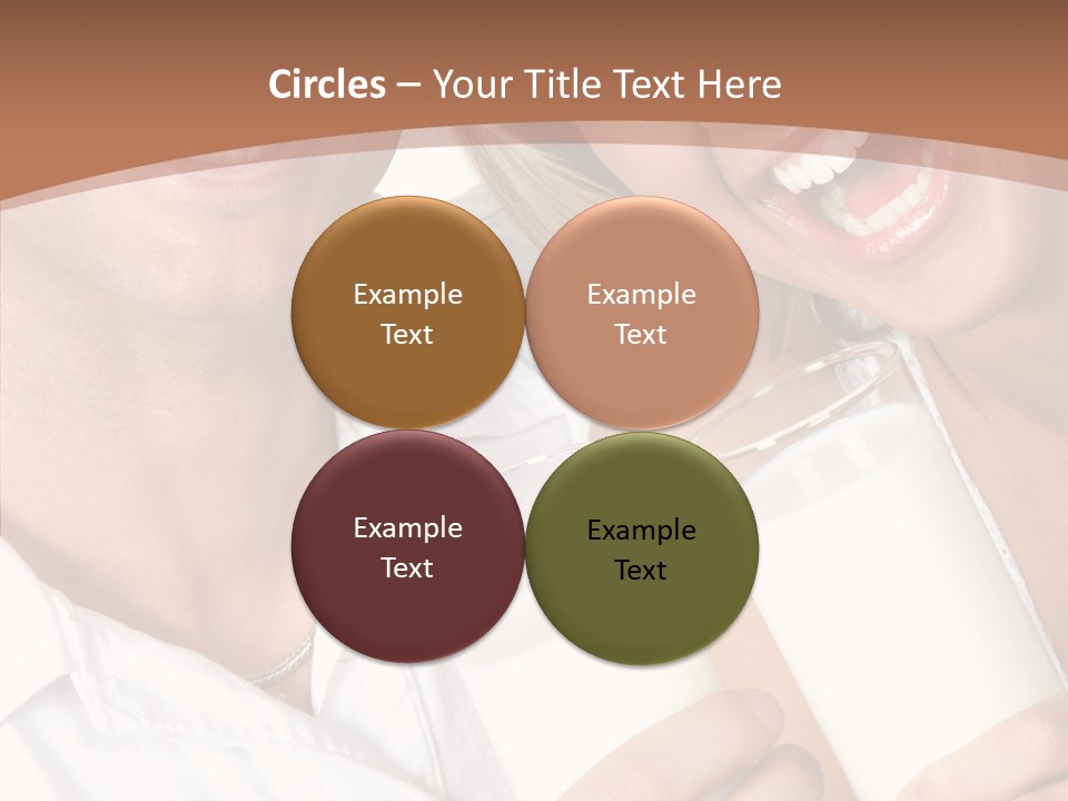 Food Portrait White PowerPoint Template