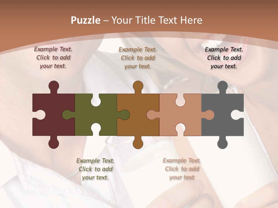 Food Portrait White PowerPoint Template