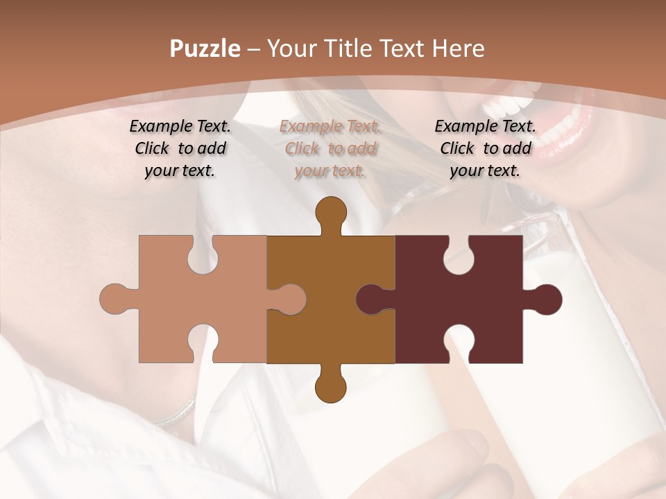 Food Portrait White PowerPoint Template