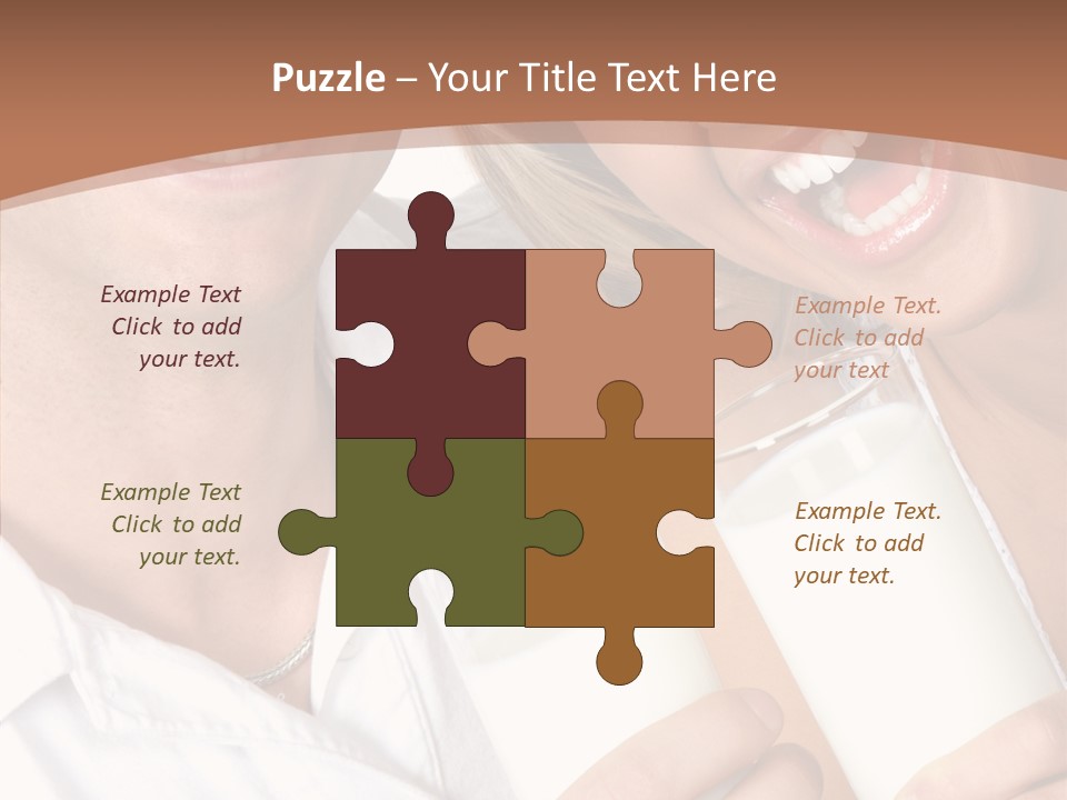 Food Portrait White PowerPoint Template