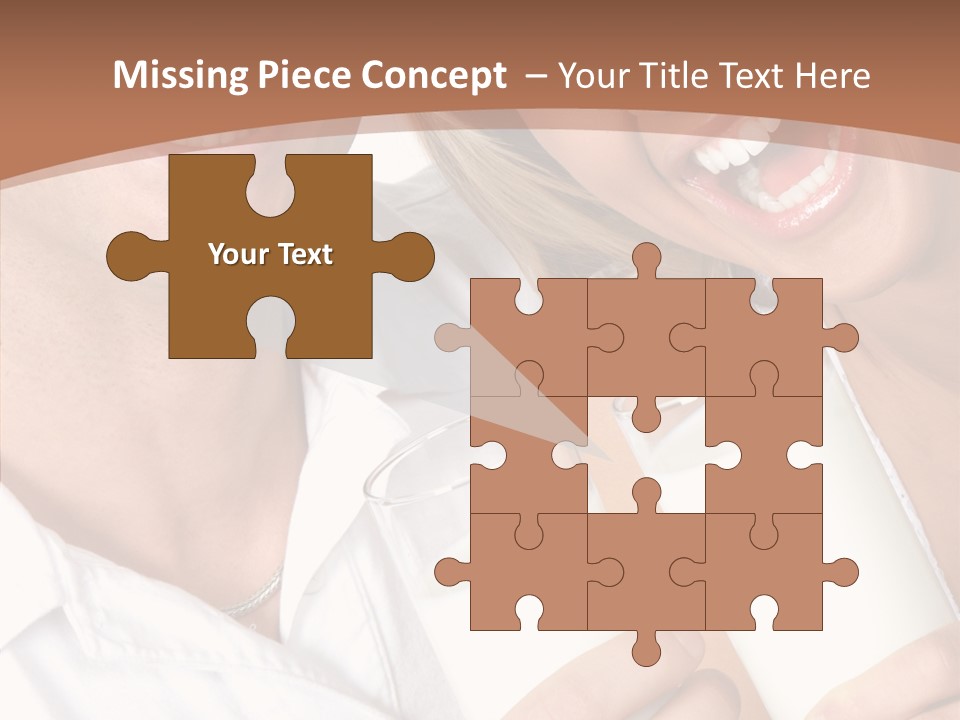 Food Portrait White PowerPoint Template