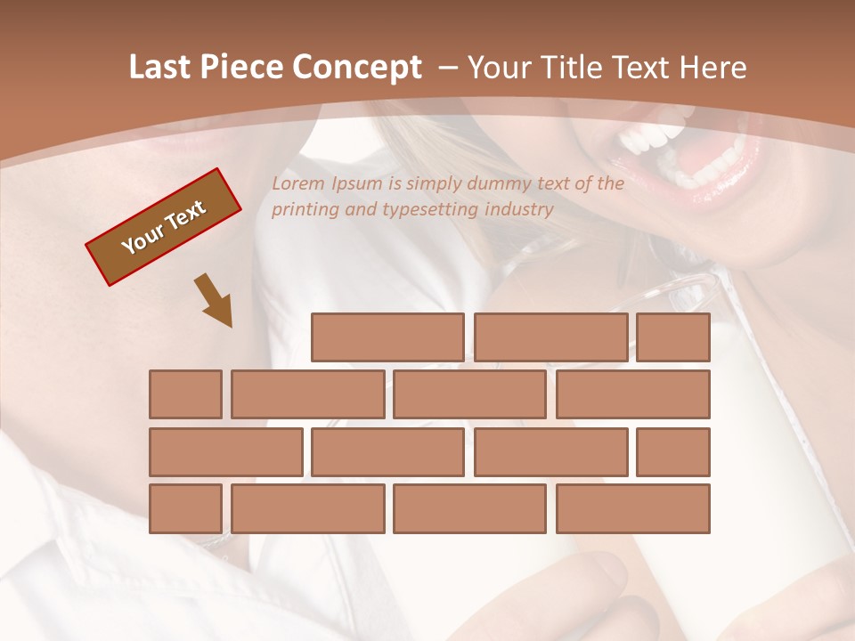 Food Portrait White PowerPoint Template