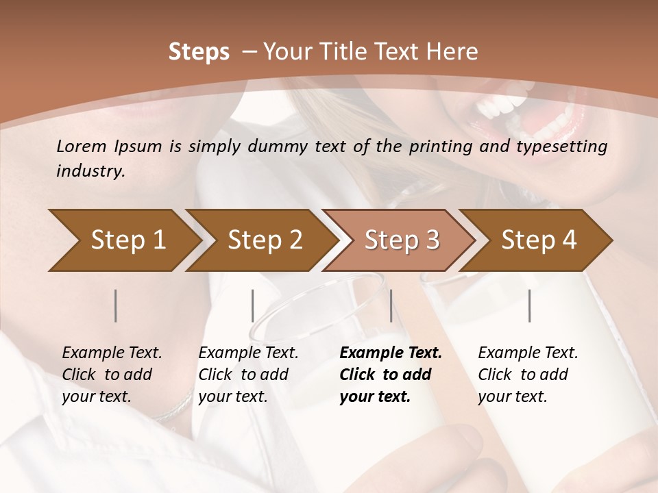 Food Portrait White PowerPoint Template