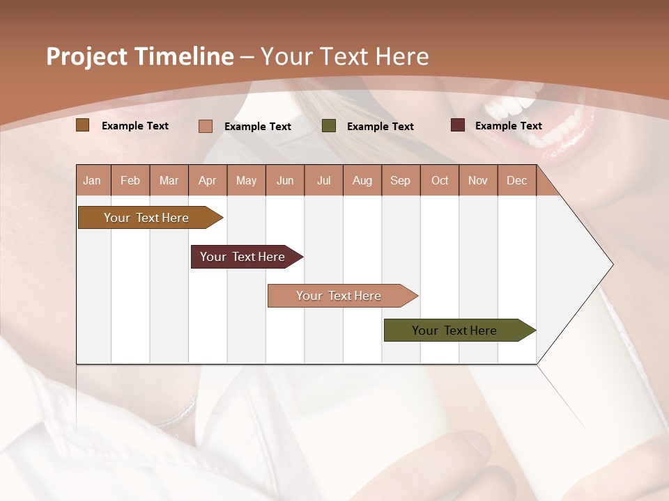 Food Portrait White PowerPoint Template