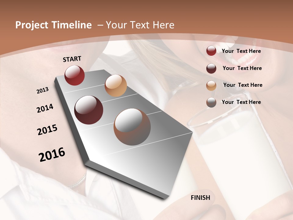 Food Portrait White PowerPoint Template