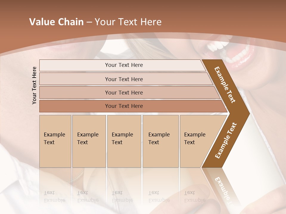 Food Portrait White PowerPoint Template