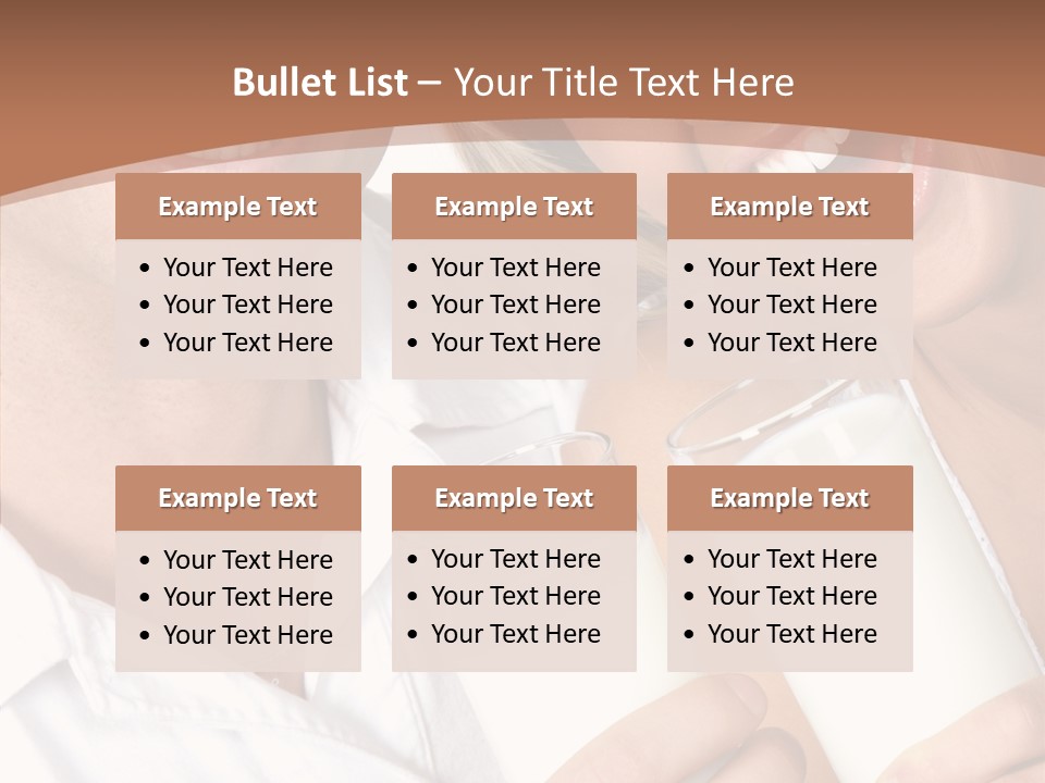 Food Portrait White PowerPoint Template