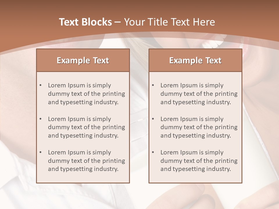 Food Portrait White PowerPoint Template