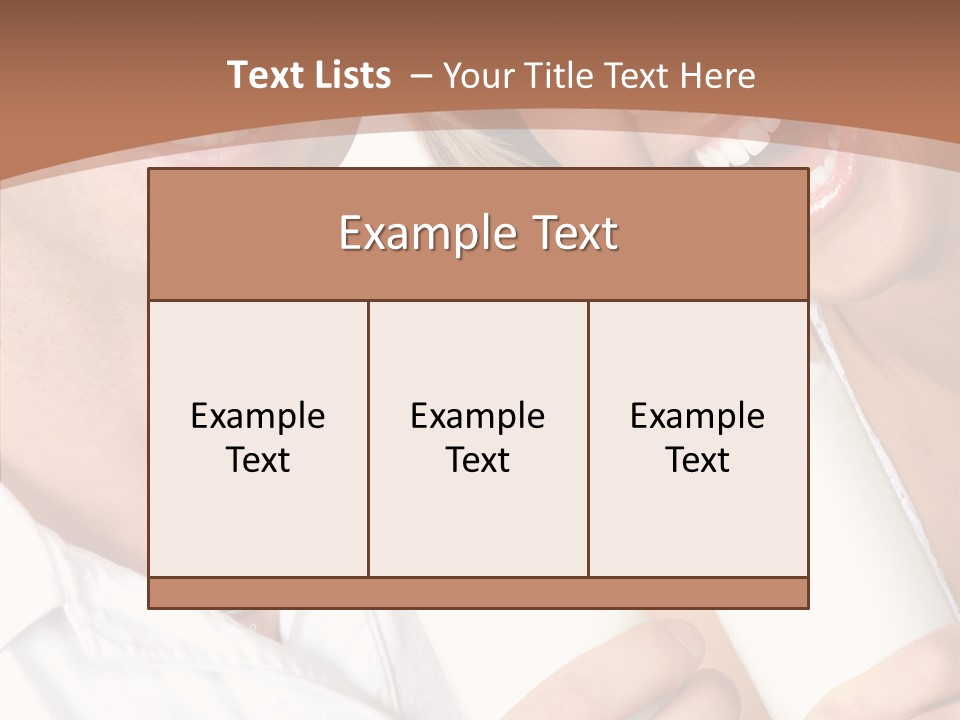 Food Portrait White PowerPoint Template