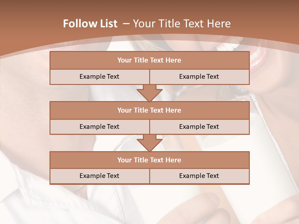 Food Portrait White PowerPoint Template