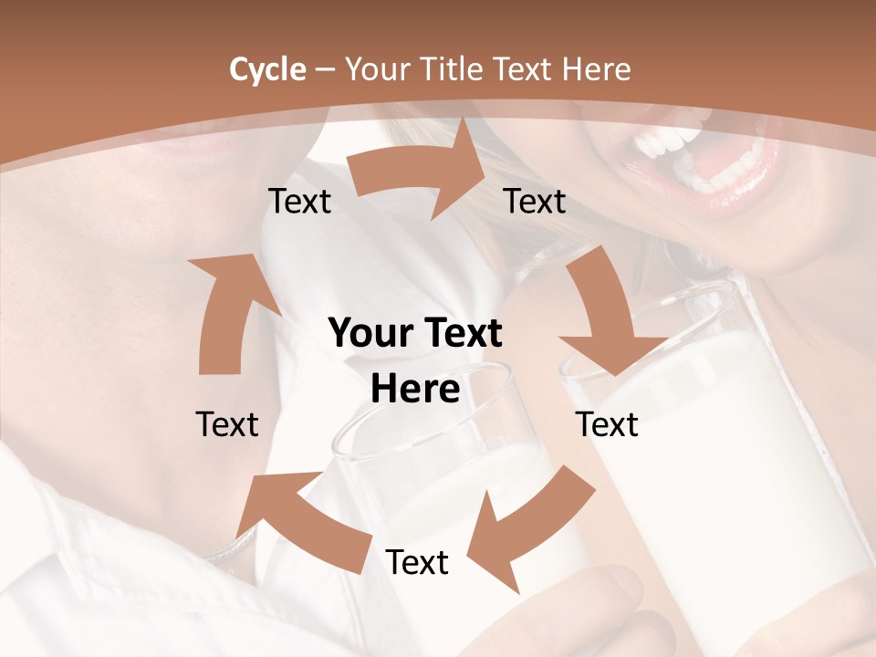 Food Portrait White PowerPoint Template