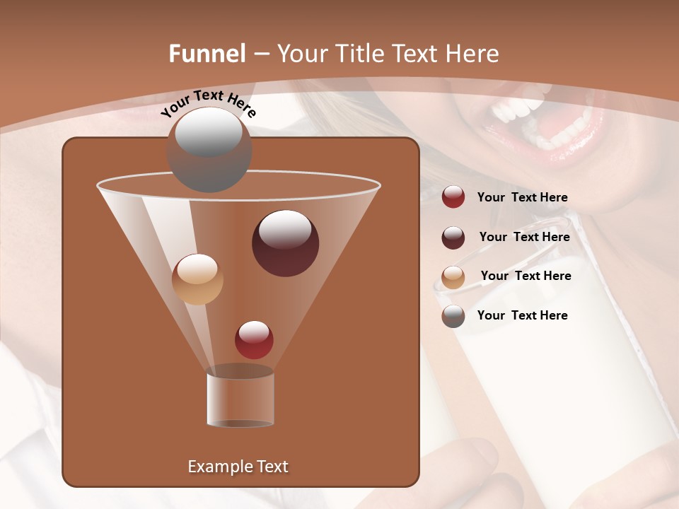 Food Portrait White PowerPoint Template