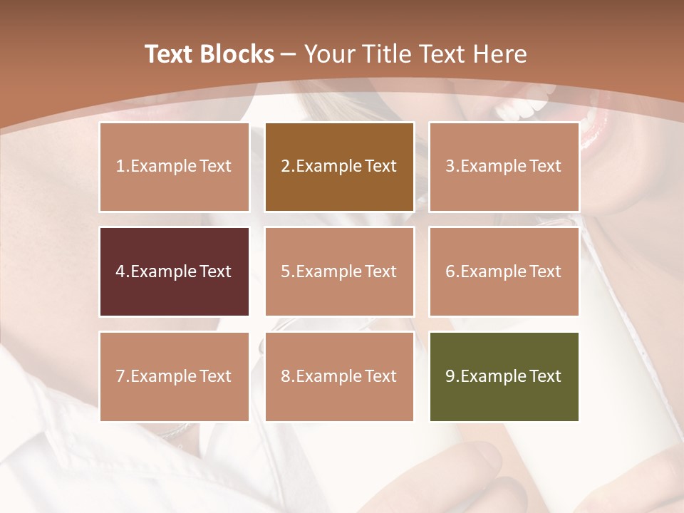 Food Portrait White PowerPoint Template