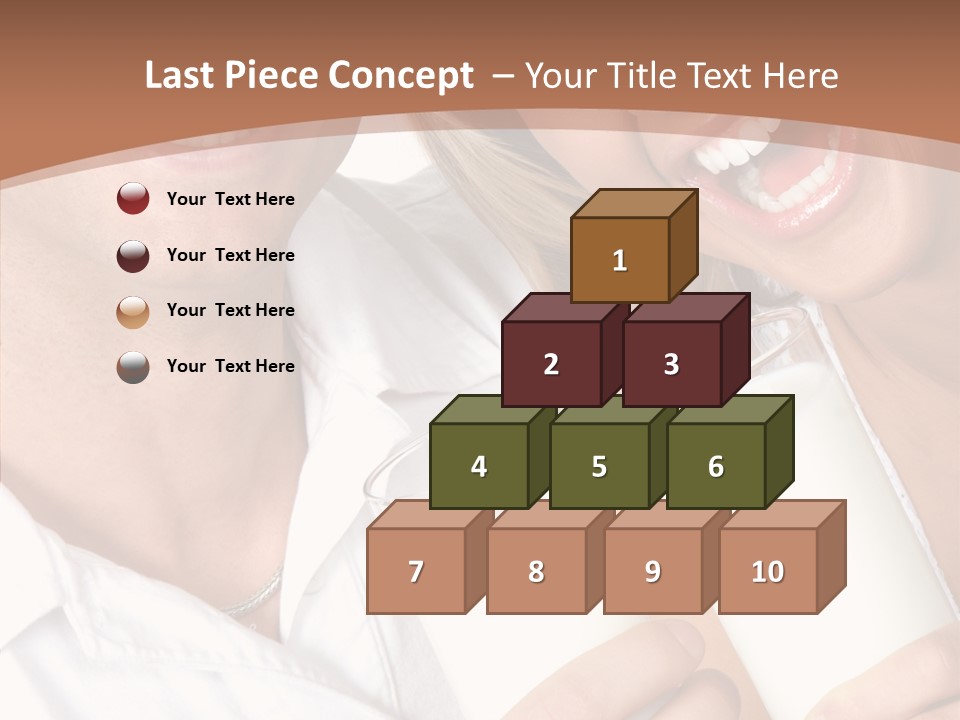 Food Portrait White PowerPoint Template