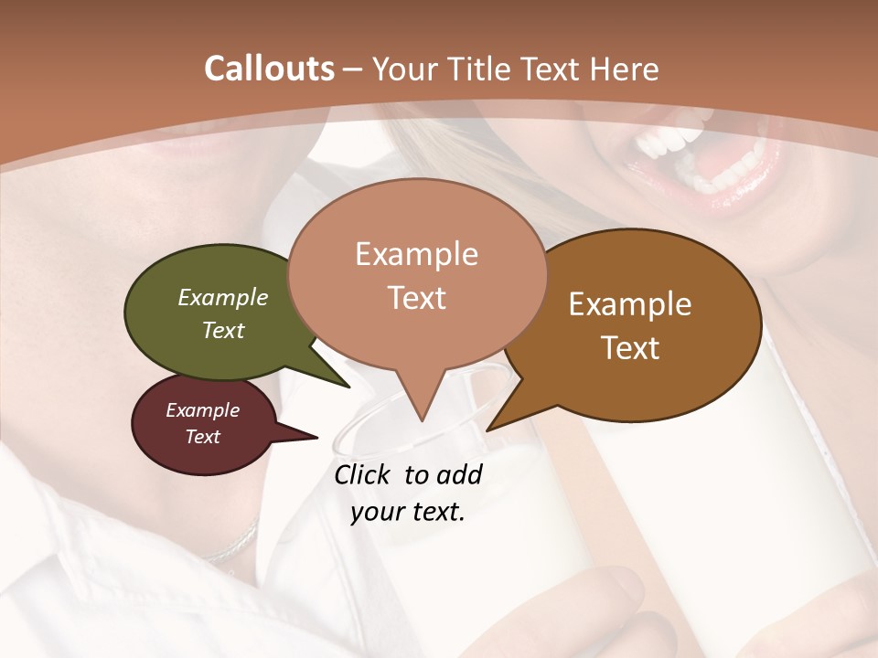 Food Portrait White PowerPoint Template