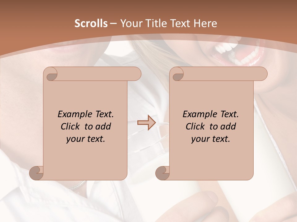 Food Portrait White PowerPoint Template